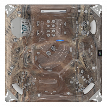 Kilimanjaro Peak Life - Wellis Whirlpool mit 5 Sitzen und einer Liege