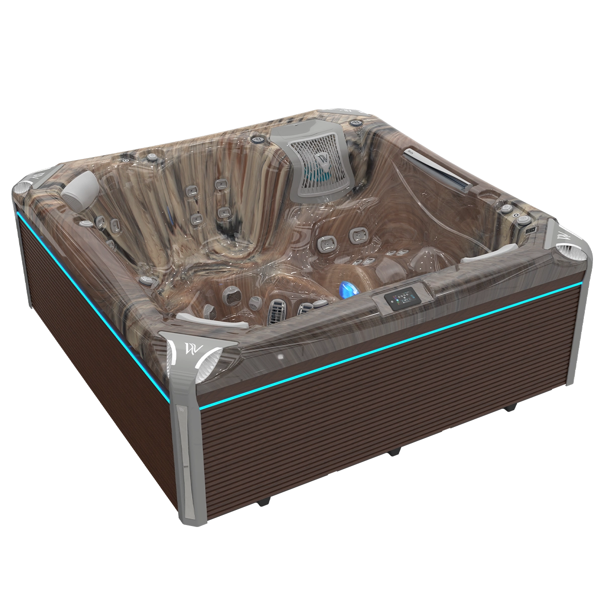 Kilimanjaro Peak Life - Wellis Whirlpool mit 5 Sitzen und einer Liege