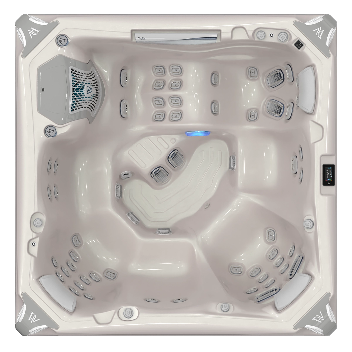 Kilimanjaro Peak Life - Wellis Whirlpool mit 5 Sitzen und einer Liege