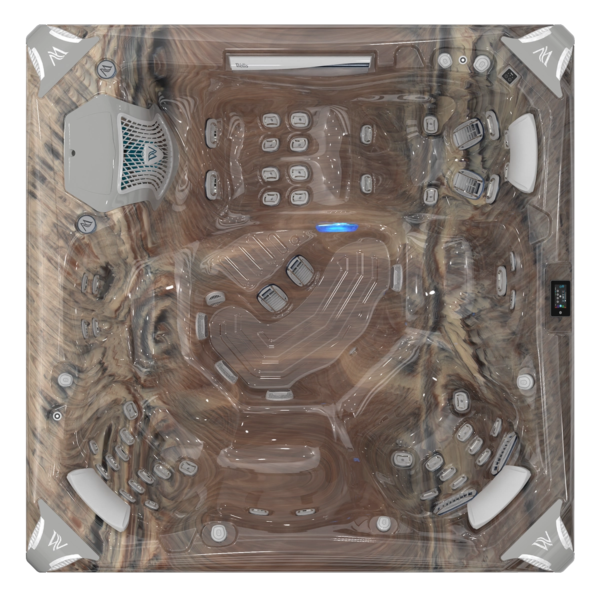 Kilimanjaro Peak Life - Wellis Whirlpool mit 5 Sitzen und einer Liege